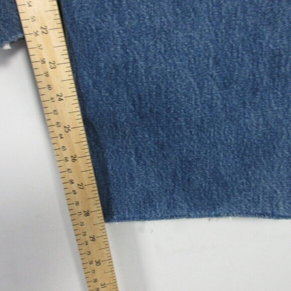 Raey Raw Hem Straight Leg Jeans Women's Size 30 Blue Button Fly Y2K Organic 758 - Picture 10 of 11